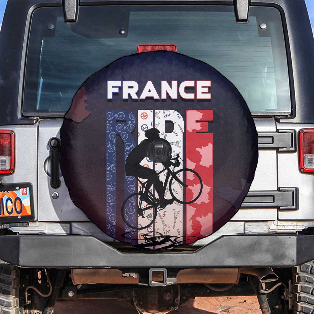 France Cycling Spare Tire Cover Ride With Cyclist DT05