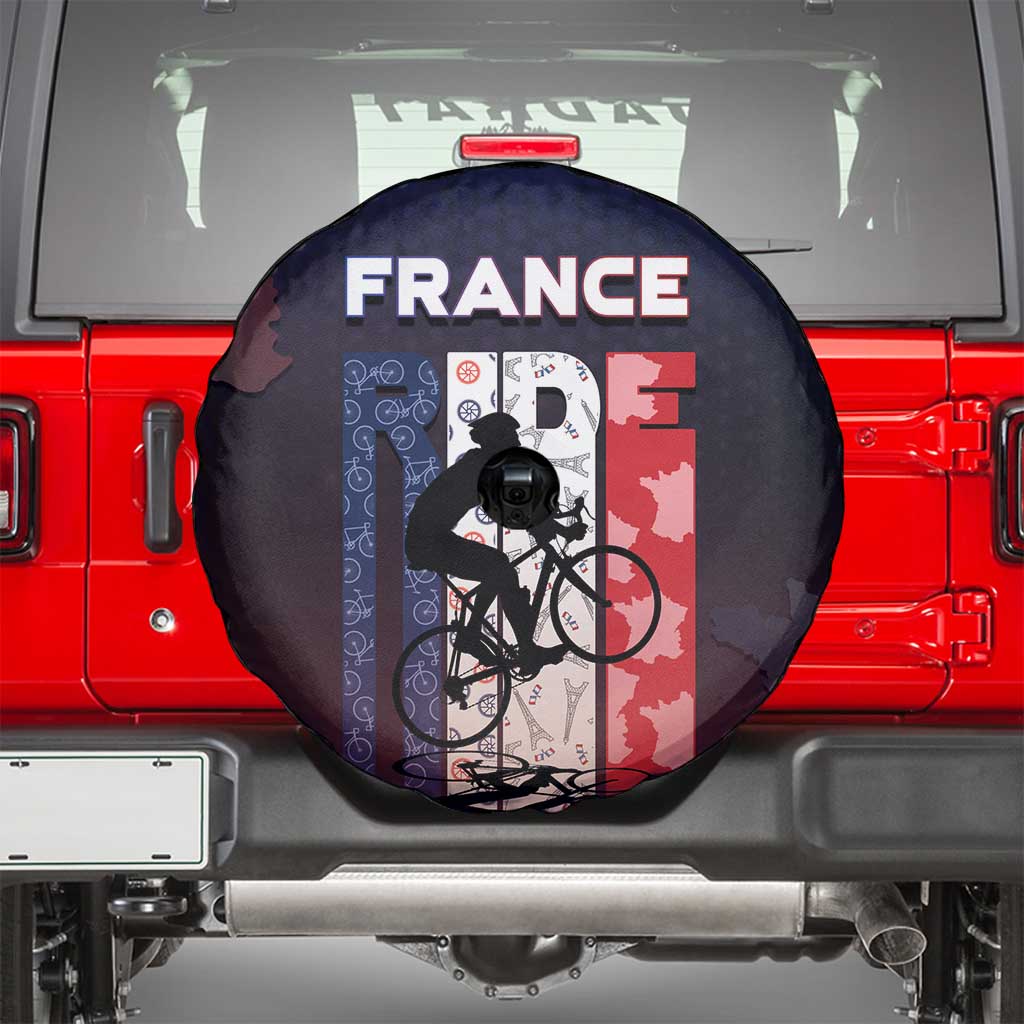 France Cycling Spare Tire Cover Ride With Cyclist DT05