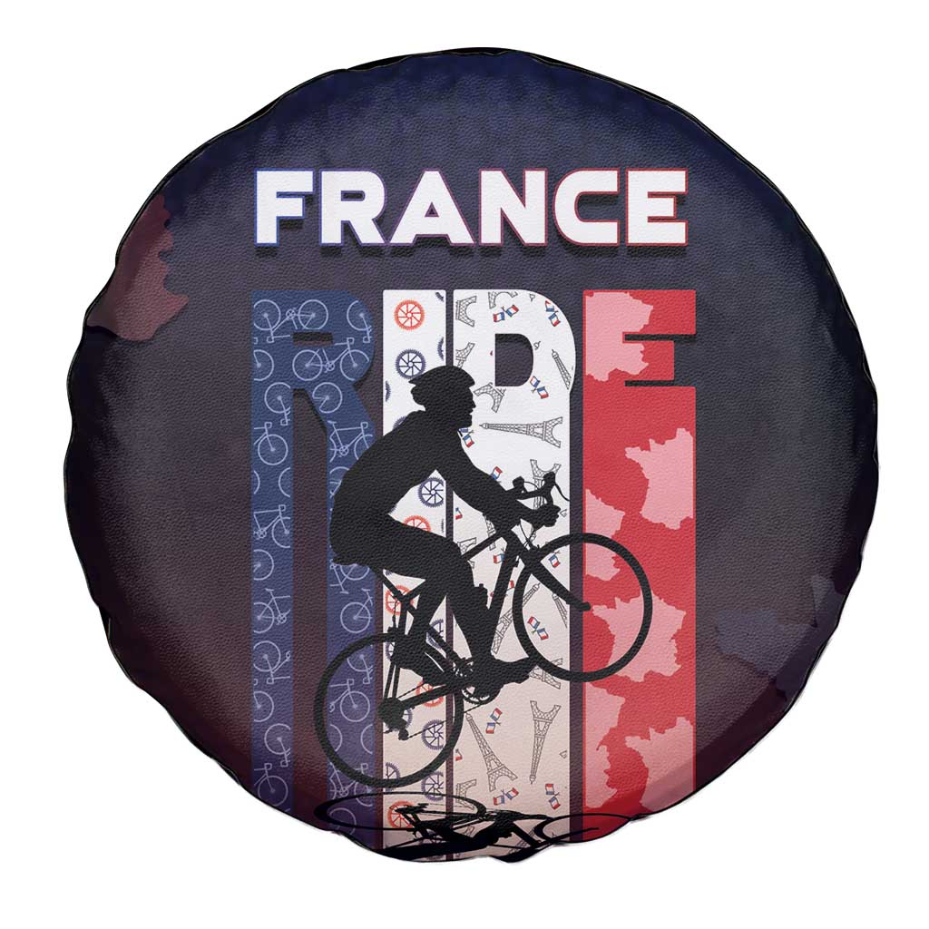 France Cycling Spare Tire Cover Ride With Cyclist DT05
