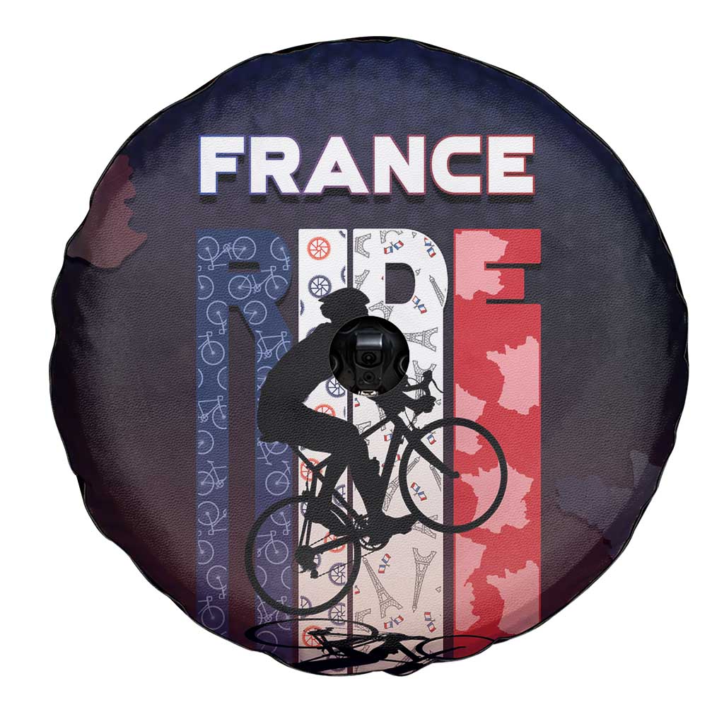 France Cycling Spare Tire Cover Ride With Cyclist DT05