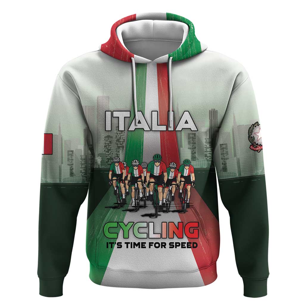 Personalized Italy Cycling Hoodie Life In The Bike Lane DT05