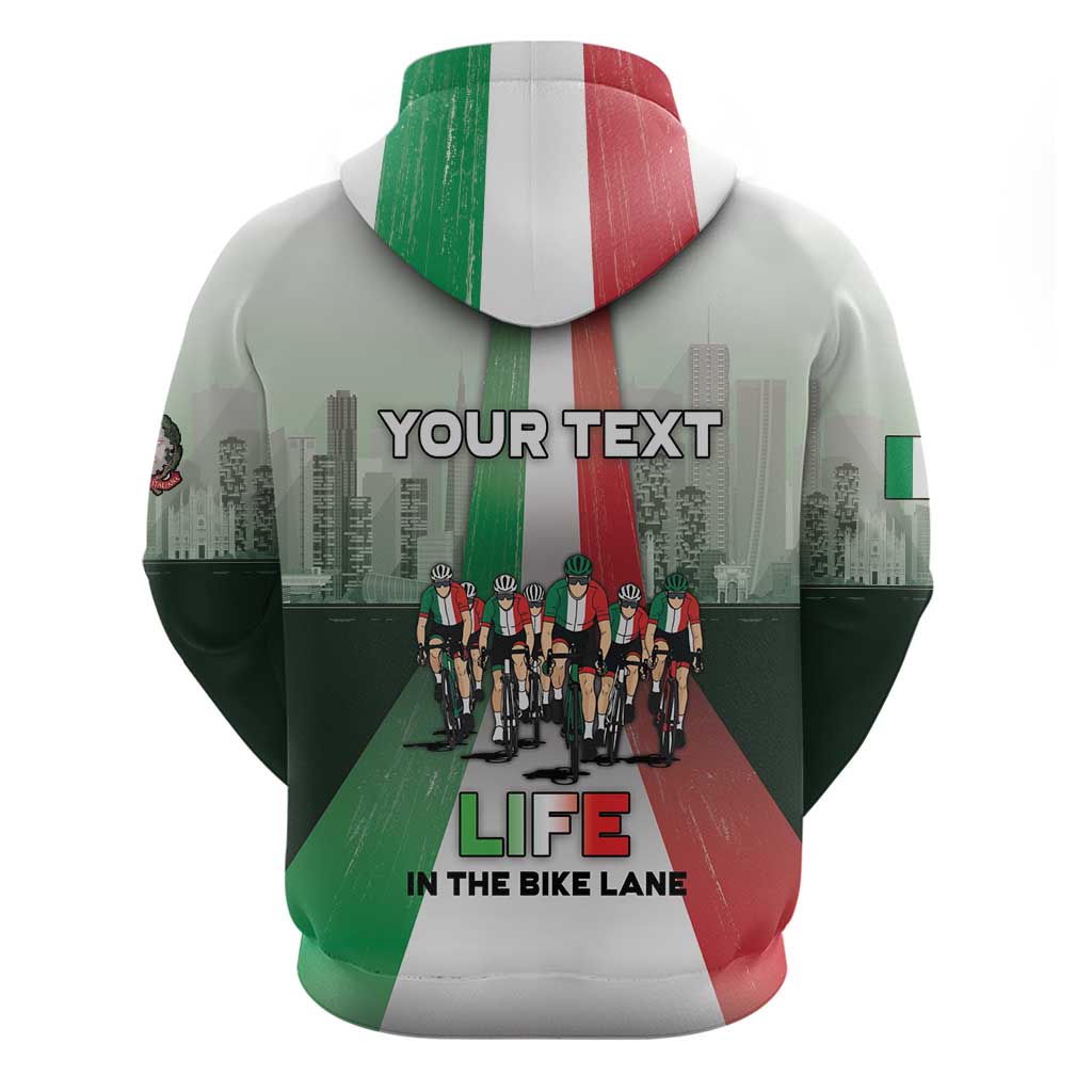 Personalized Italy Cycling Hoodie Life In The Bike Lane DT05