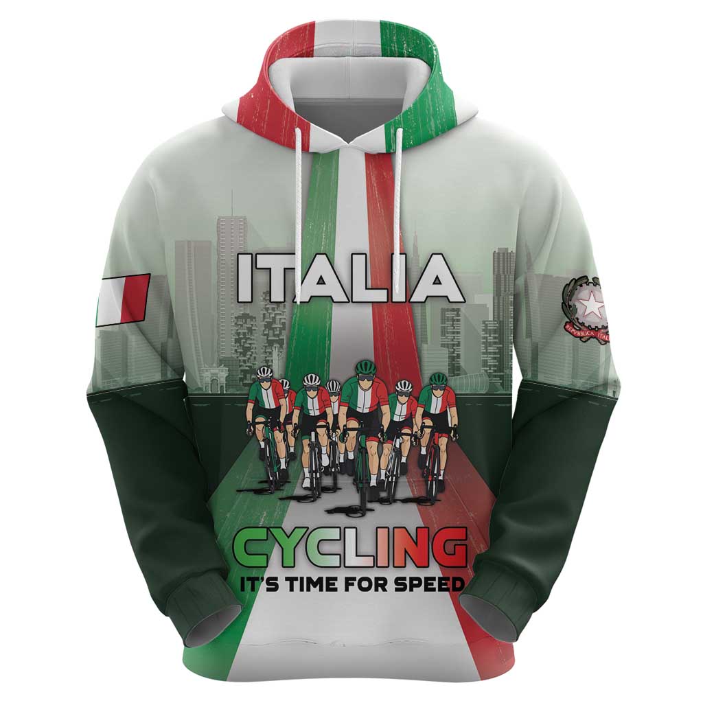 Personalized Italy Cycling Hoodie Life In The Bike Lane DT05