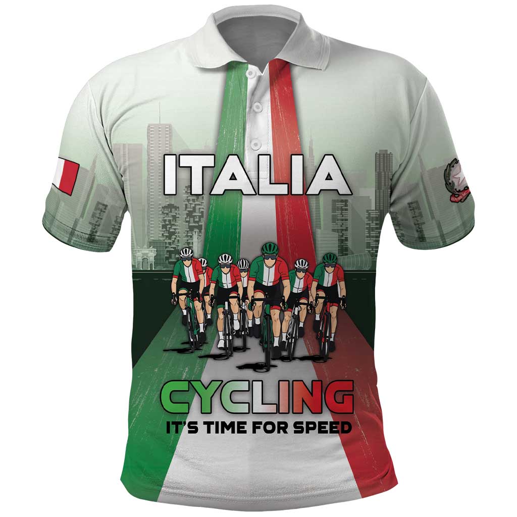 Personalized Italy Cycling Polo Shirt Life In The Bike Lane DT05