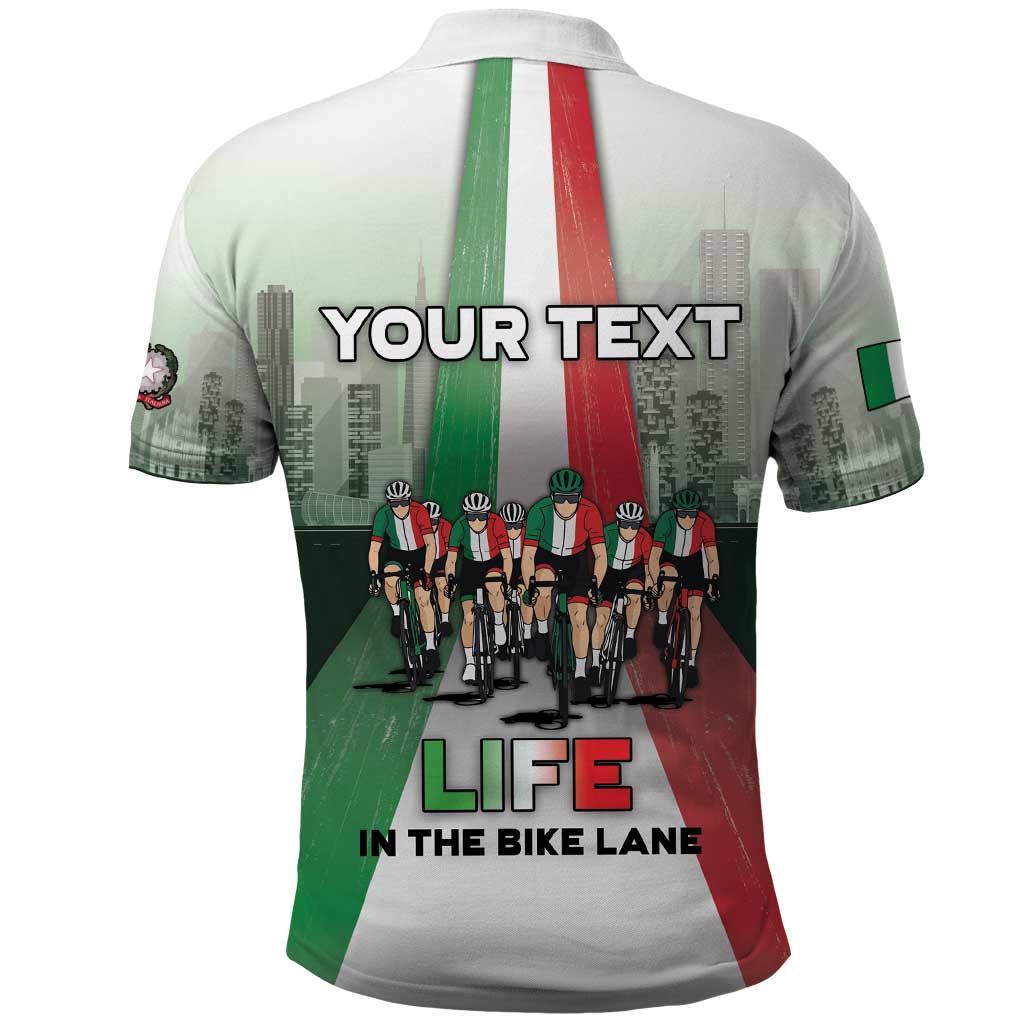 Personalized Italy Cycling Polo Shirt Life In The Bike Lane DT05