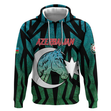 Personalized Azerbaijan Hoodie Karabakh Horse Tattoo DT05