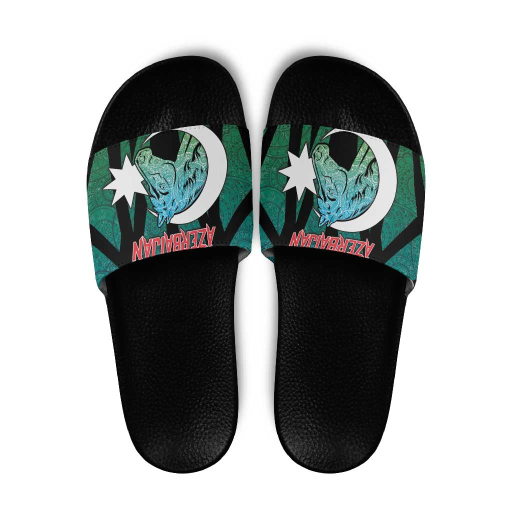 Azerbaijan Slide Sandals Karabakh Horse Tattoo DT05