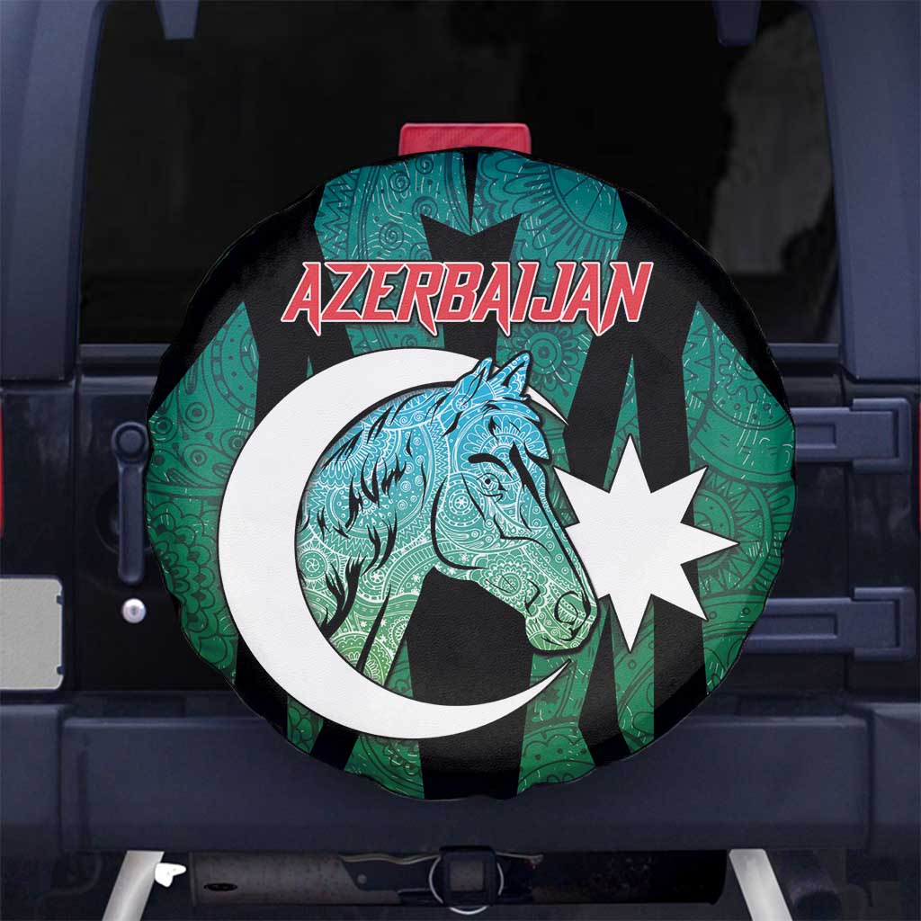 Azerbaijan Spare Tire Cover Karabakh Horse Tattoo DT05