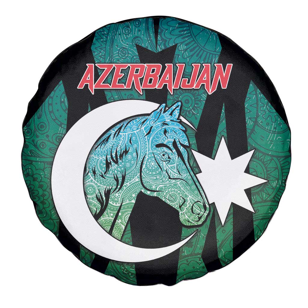 Azerbaijan Spare Tire Cover Karabakh Horse Tattoo DT05