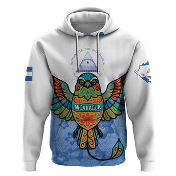 Nicaragua Hoodie Guardabarranco Bird With Sacuanjoche DT05