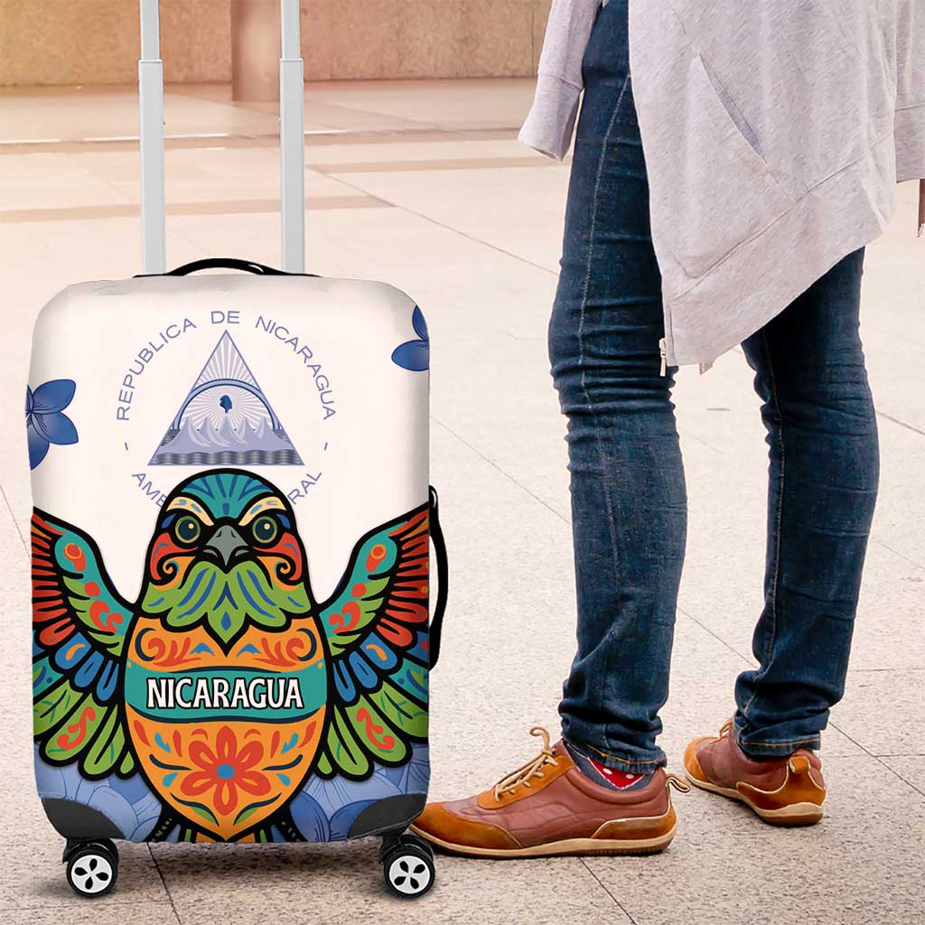 Nicaragua Luggage Cover Guardabarranco Bird With Sacuanjoche DT05