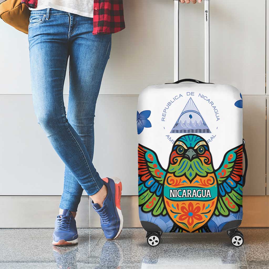 Nicaragua Luggage Cover Guardabarranco Bird With Sacuanjoche DT05