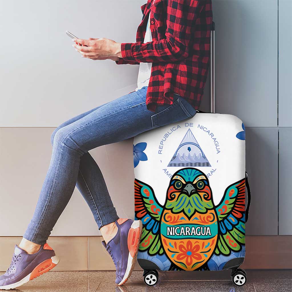 Nicaragua Luggage Cover Guardabarranco Bird With Sacuanjoche DT05