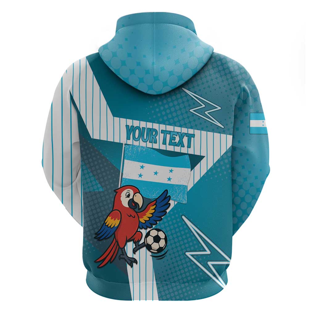 Personalized Honduras Football Hoodie Scarlet Macaw Mascot DT05