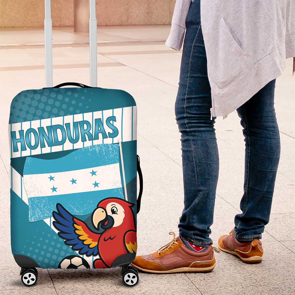 Honduras Football Luggage Cover Scarlet Macaw Mascot DT05