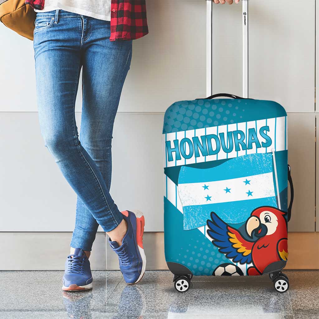 Honduras Football Luggage Cover Scarlet Macaw Mascot DT05