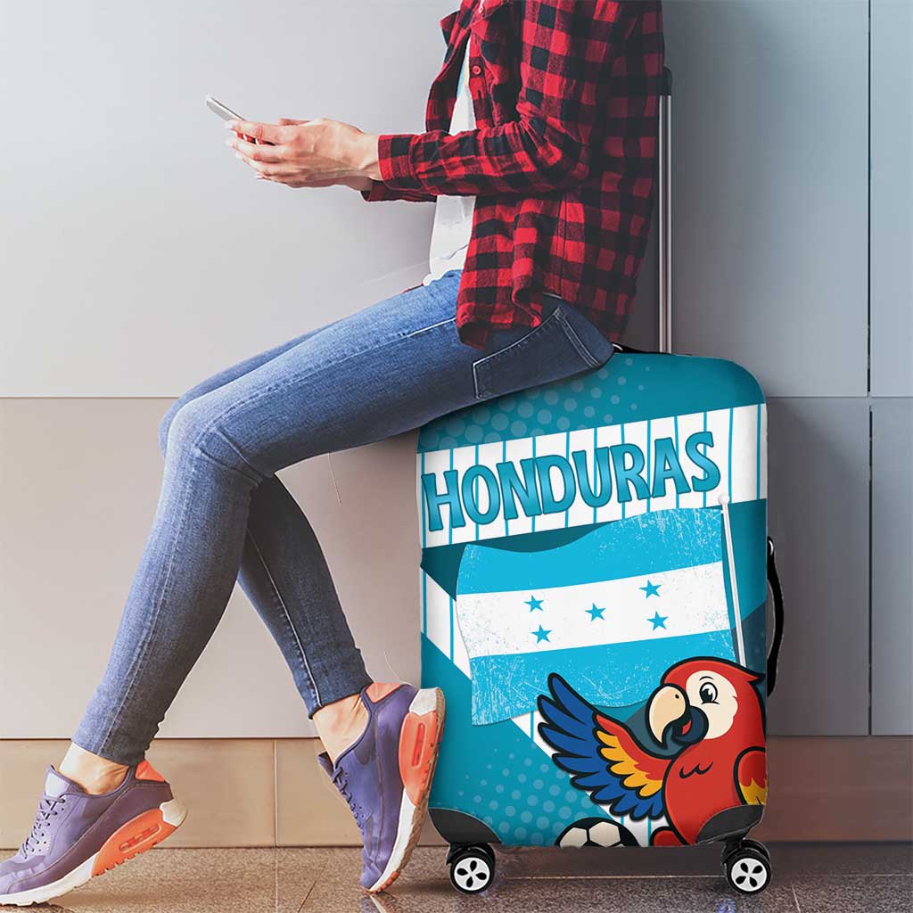 Honduras Football Luggage Cover Scarlet Macaw Mascot DT05