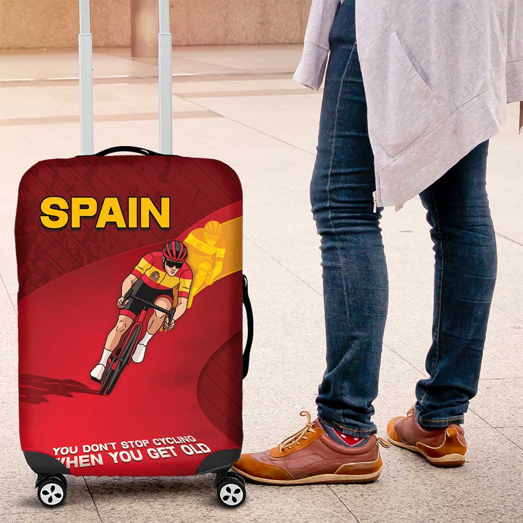 Spain Cycling Luggage Cover You Don't Stop Cycling When You Get Old DT05