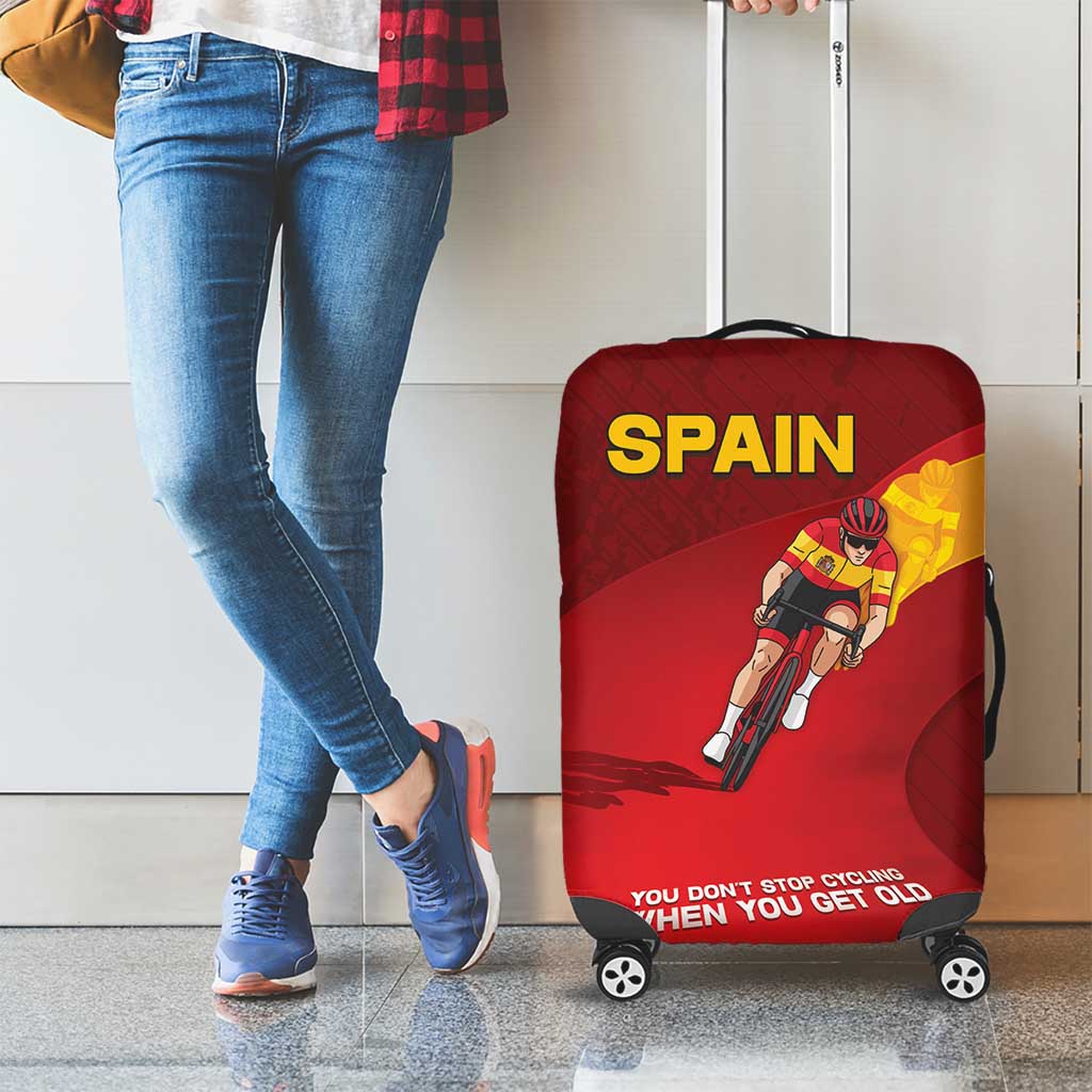 Spain Cycling Luggage Cover You Don't Stop Cycling When You Get Old DT05