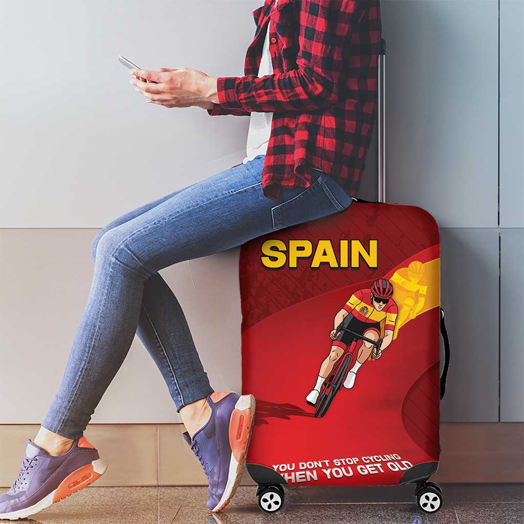 Spain Cycling Luggage Cover You Don't Stop Cycling When You Get Old DT05