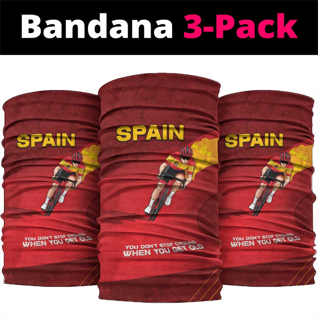 Spain Cycling Neck Gaiter You Don't Stop Cycling When You Get Old DT05