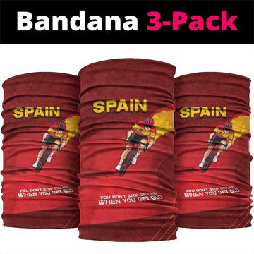 Spain Cycling Neck Gaiter You Don't Stop Cycling When You Get Old DT05