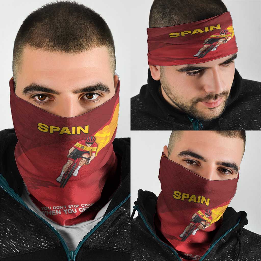 Spain Cycling Neck Gaiter You Don't Stop Cycling When You Get Old DT05