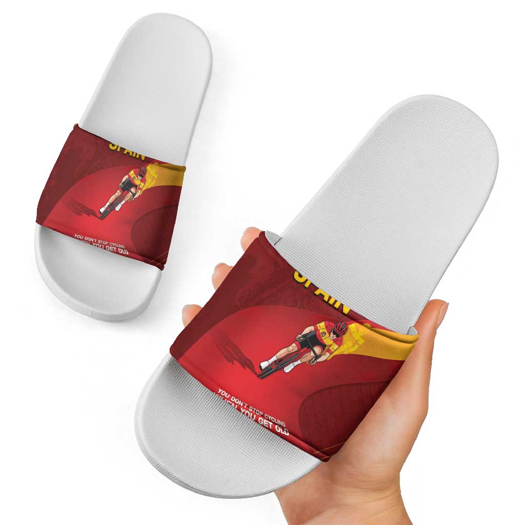 Spain Cycling Slide Sandals You Don't Stop Cycling When You Get Old DT05