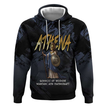 Ancient Greek Athena Hoodie Goddess Of Wisdom DT05