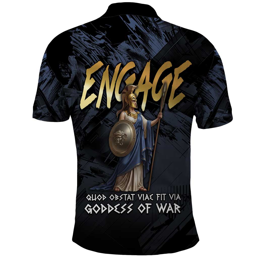 Ancient Greek Athena Polo Shirt Goddess Of Wisdom DT05
