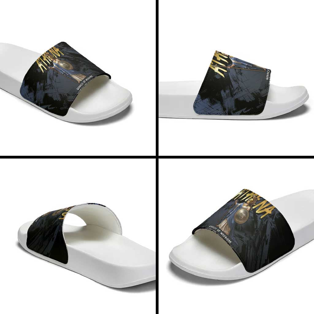 Ancient Greek Athena Slide Sandals Goddess Of Wisdom DT05