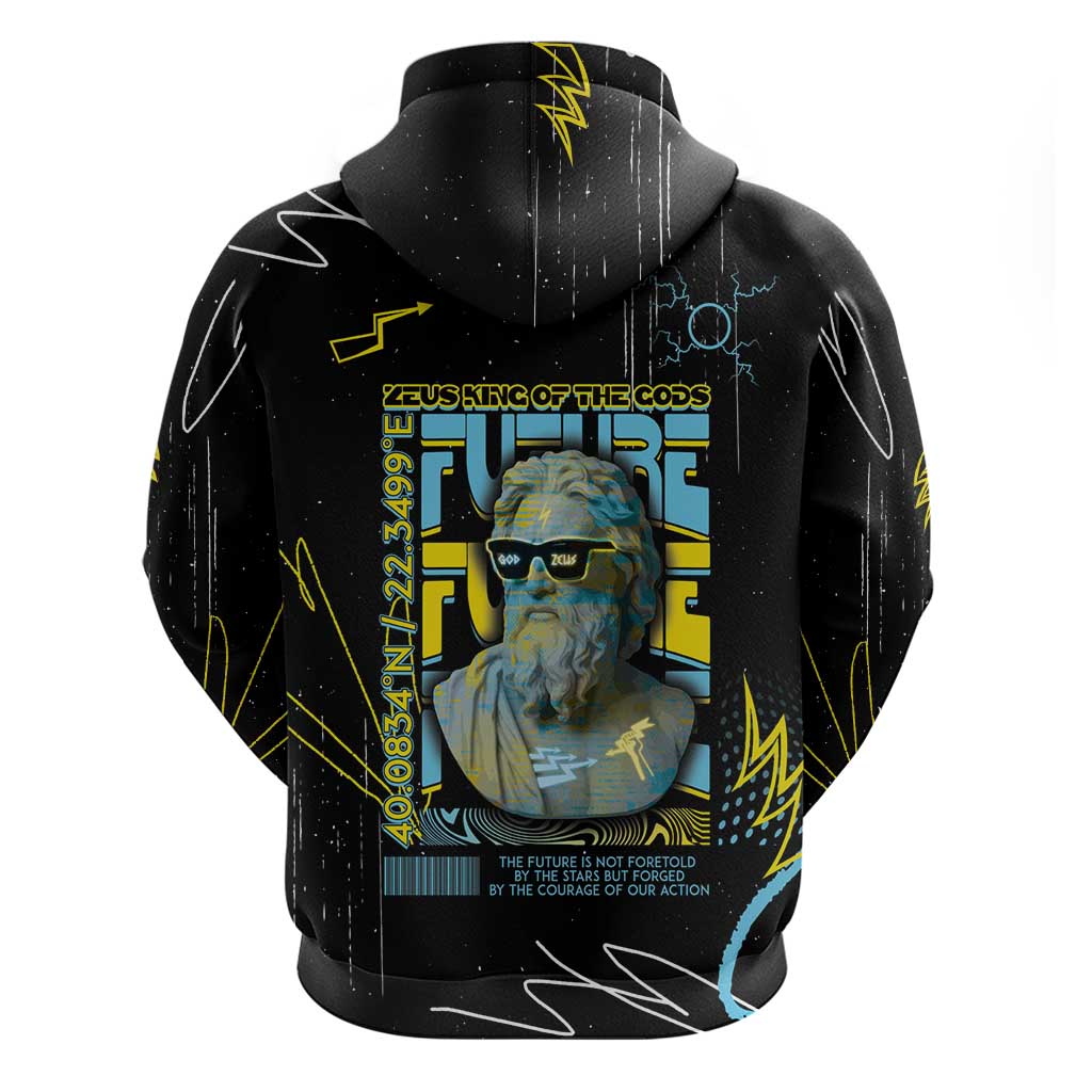 Ancient Greek Zeus Hoodie Futuristic Style DT05