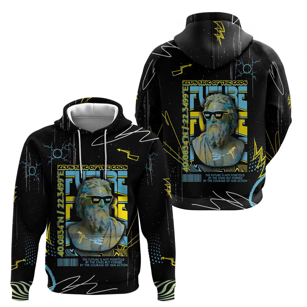 Ancient Greek Zeus Hoodie Futuristic Style DT05