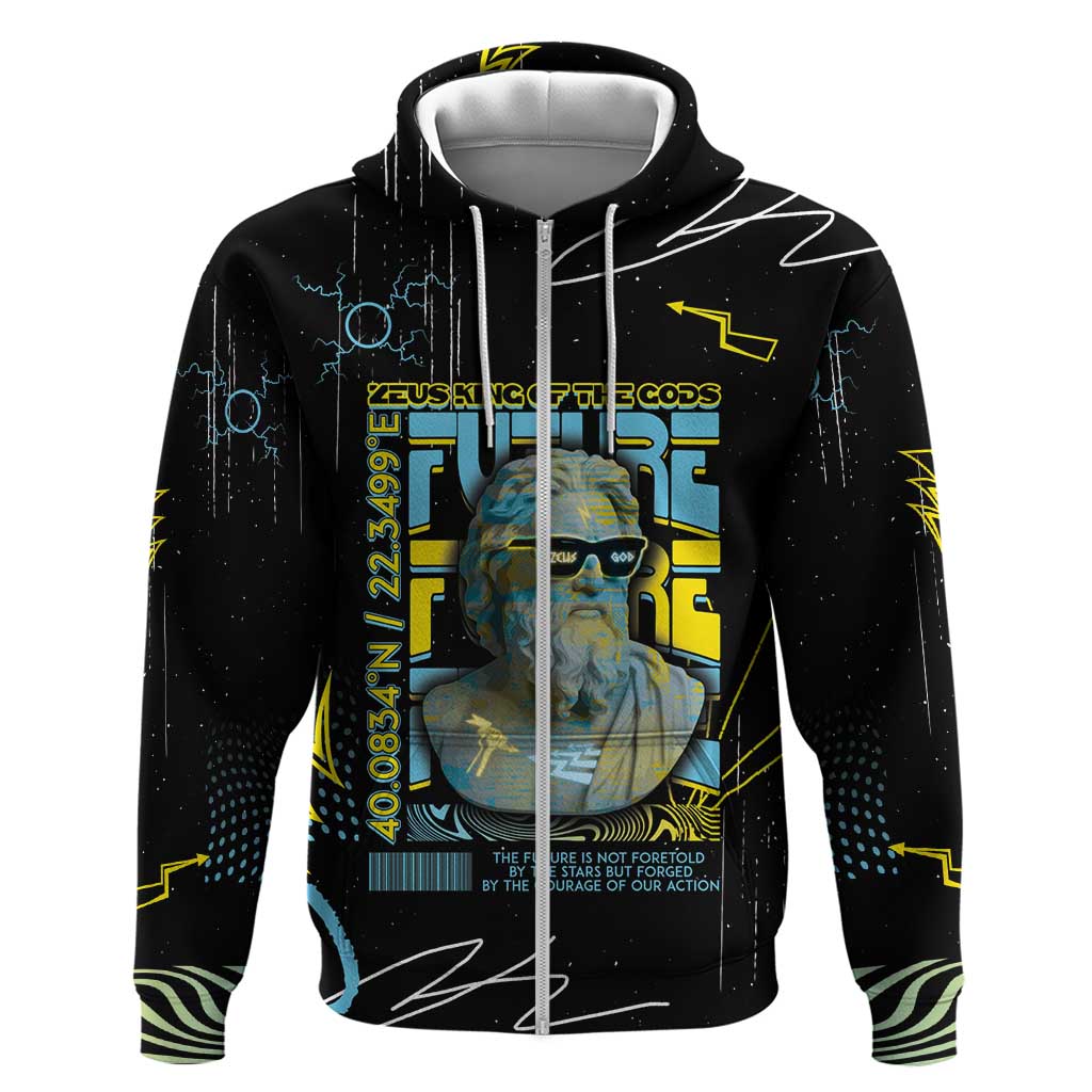 Ancient Greek Zeus Hoodie Futuristic Style DT05