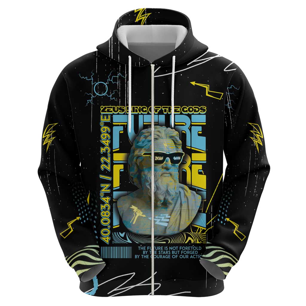 Ancient Greek Zeus Hoodie Futuristic Style DT05