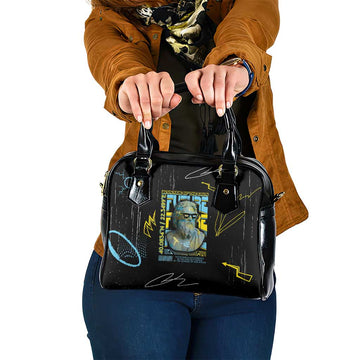 Ancient Greek Zeus Shoulder Handbag Futuristic Style DT05