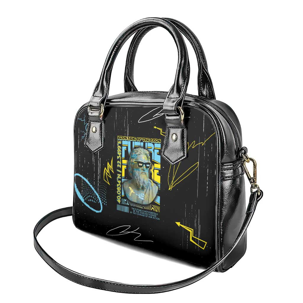 Ancient Greek Zeus Shoulder Handbag Futuristic Style DT05