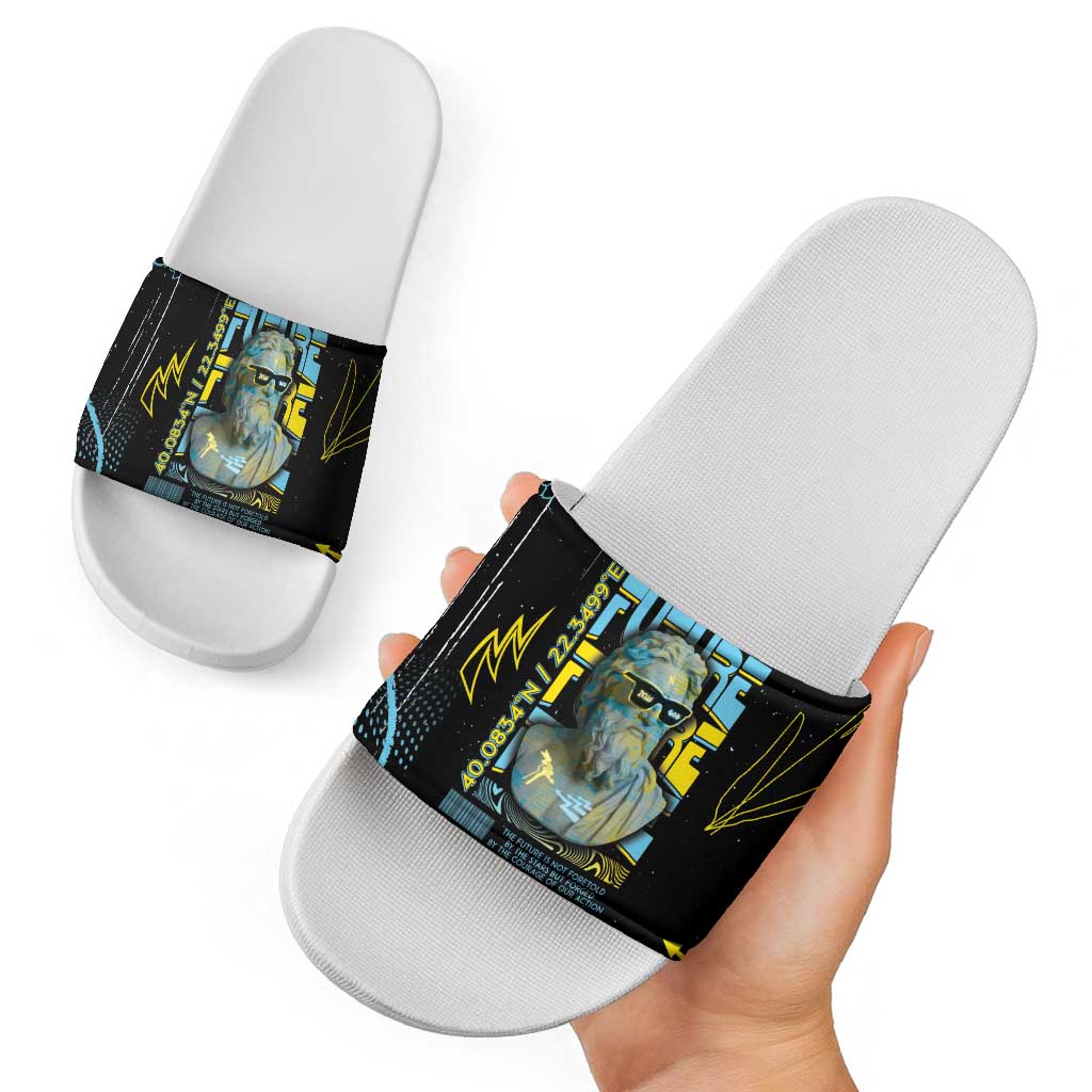Ancient Greek Zeus Slide Sandals Futuristic Style DT05