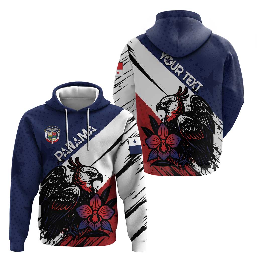 Personalized Panama Hoodie Harpy Eagle Bird Grunge Style DT05
