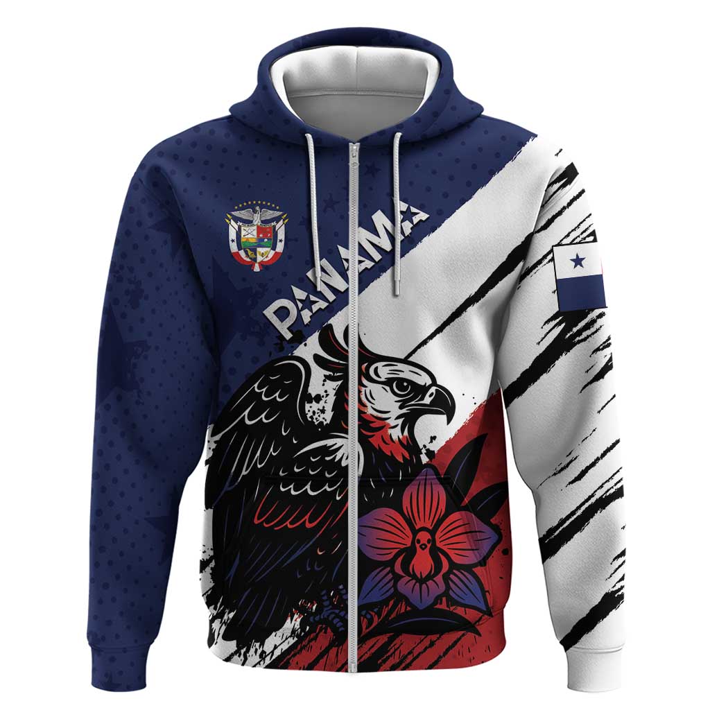 Personalized Panama Hoodie Harpy Eagle Bird Grunge Style DT05