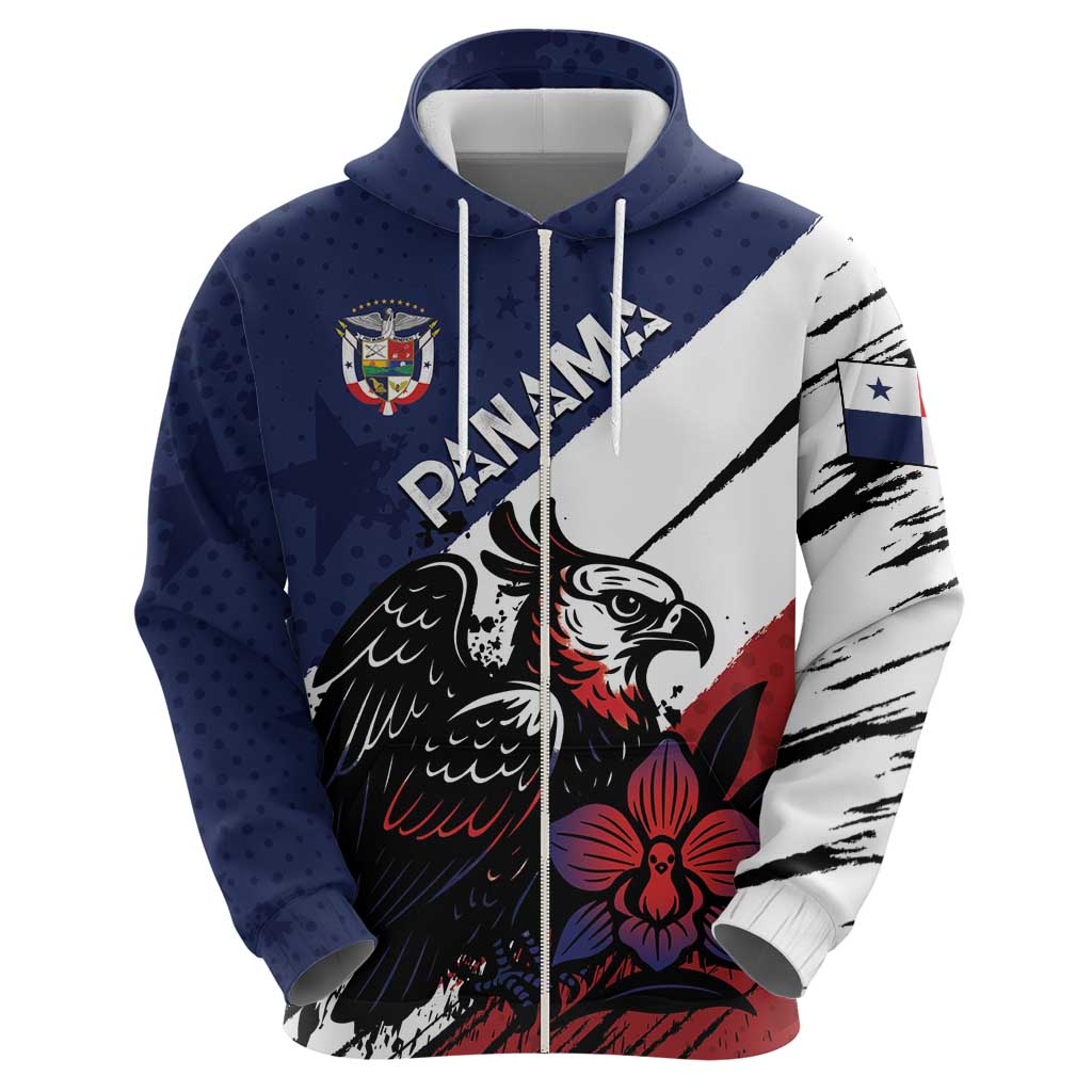 Personalized Panama Hoodie Harpy Eagle Bird Grunge Style DT05