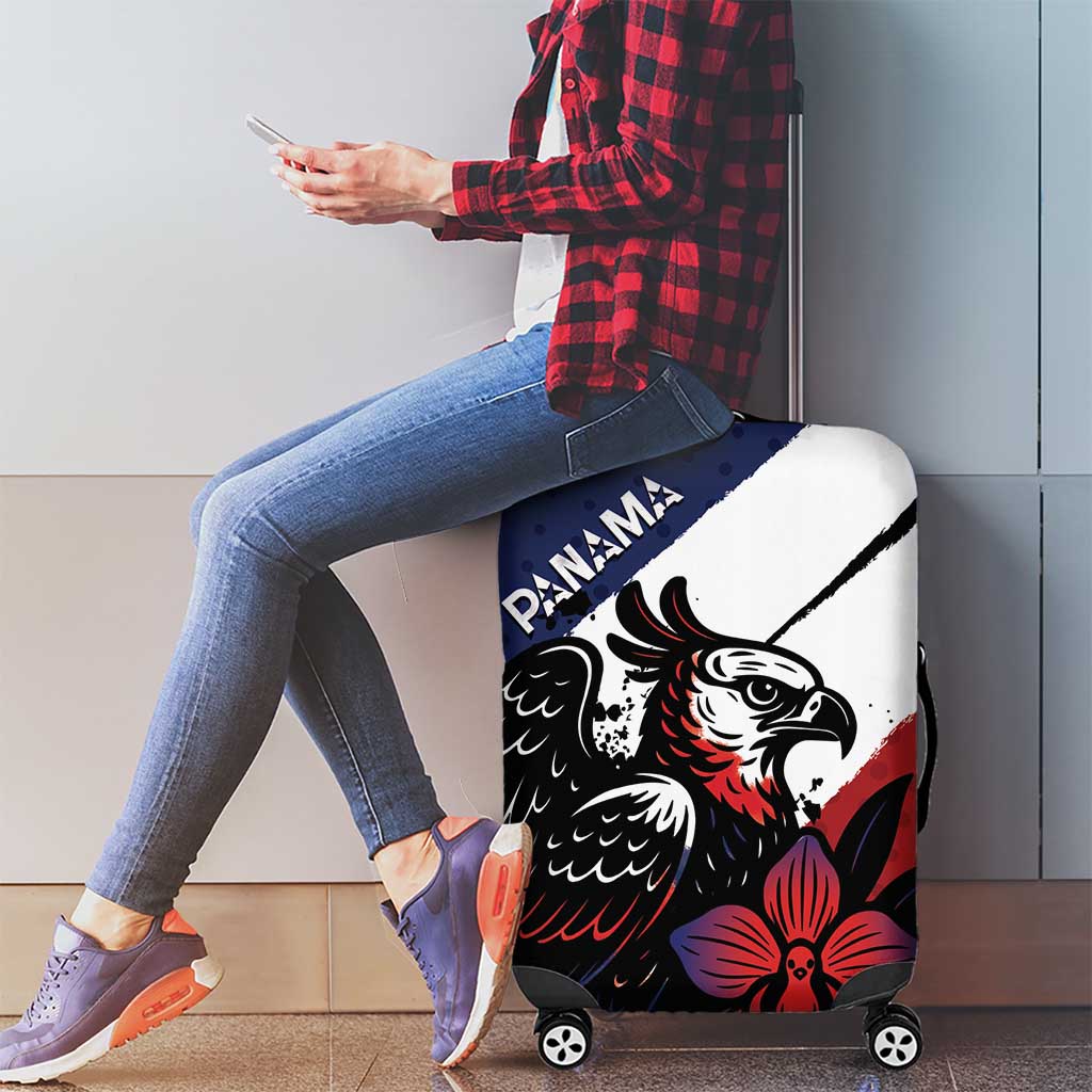 Panama Luggage Cover Harpy Eagle Bird Grunge Style DT05