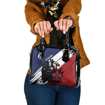 Panama Shoulder Handbag Harpy Eagle Bird Grunge Style DT05