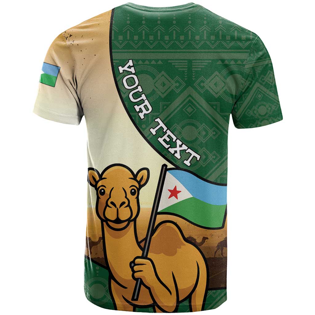 Personalized African Djibouti T shirt Camel Holding Jabuuti Flag DT05