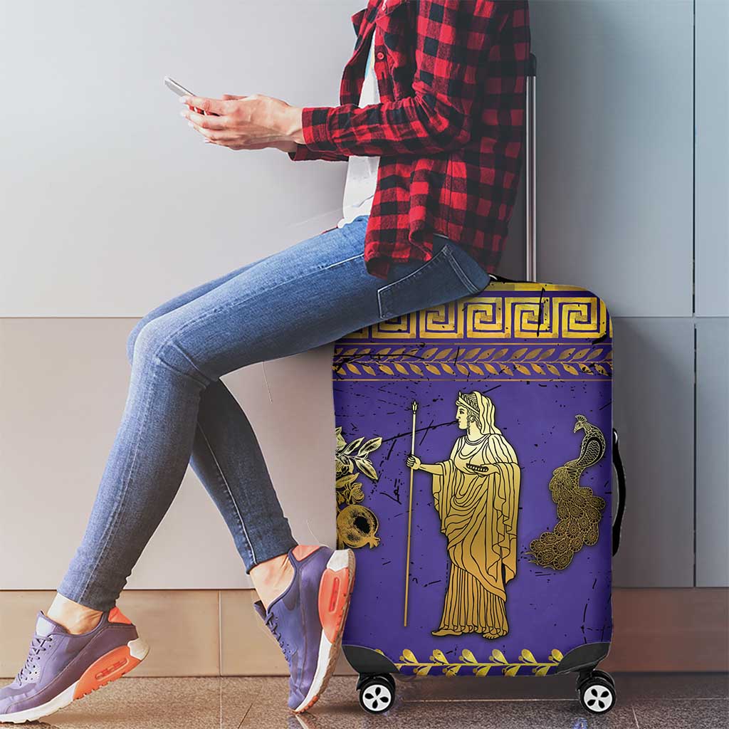 Hera Luggage Cover Goddess With Ancient Greek Pattern DT05