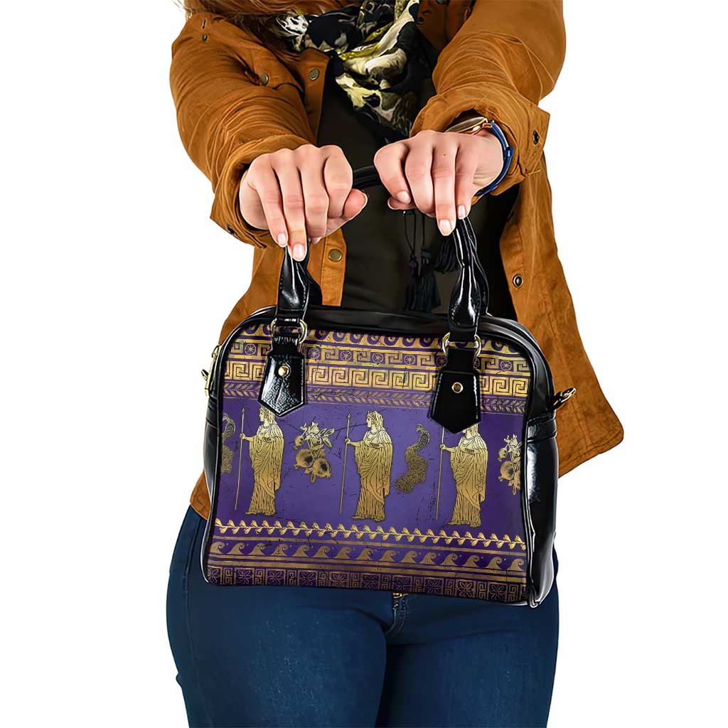 Hera Shoulder Handbag Goddess With Ancient Greek Pattern DT05