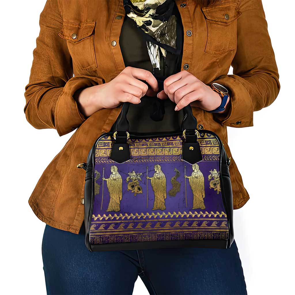 Hera Shoulder Handbag Goddess With Ancient Greek Pattern DT05