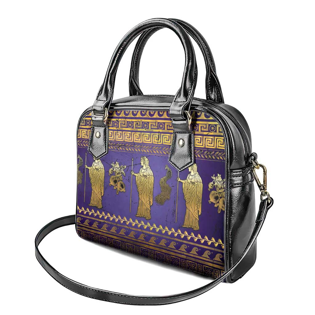 Hera Shoulder Handbag Goddess With Ancient Greek Pattern DT05