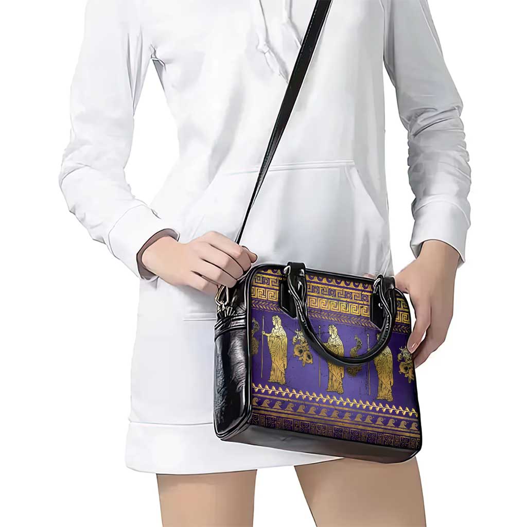 Hera Shoulder Handbag Goddess With Ancient Greek Pattern DT05