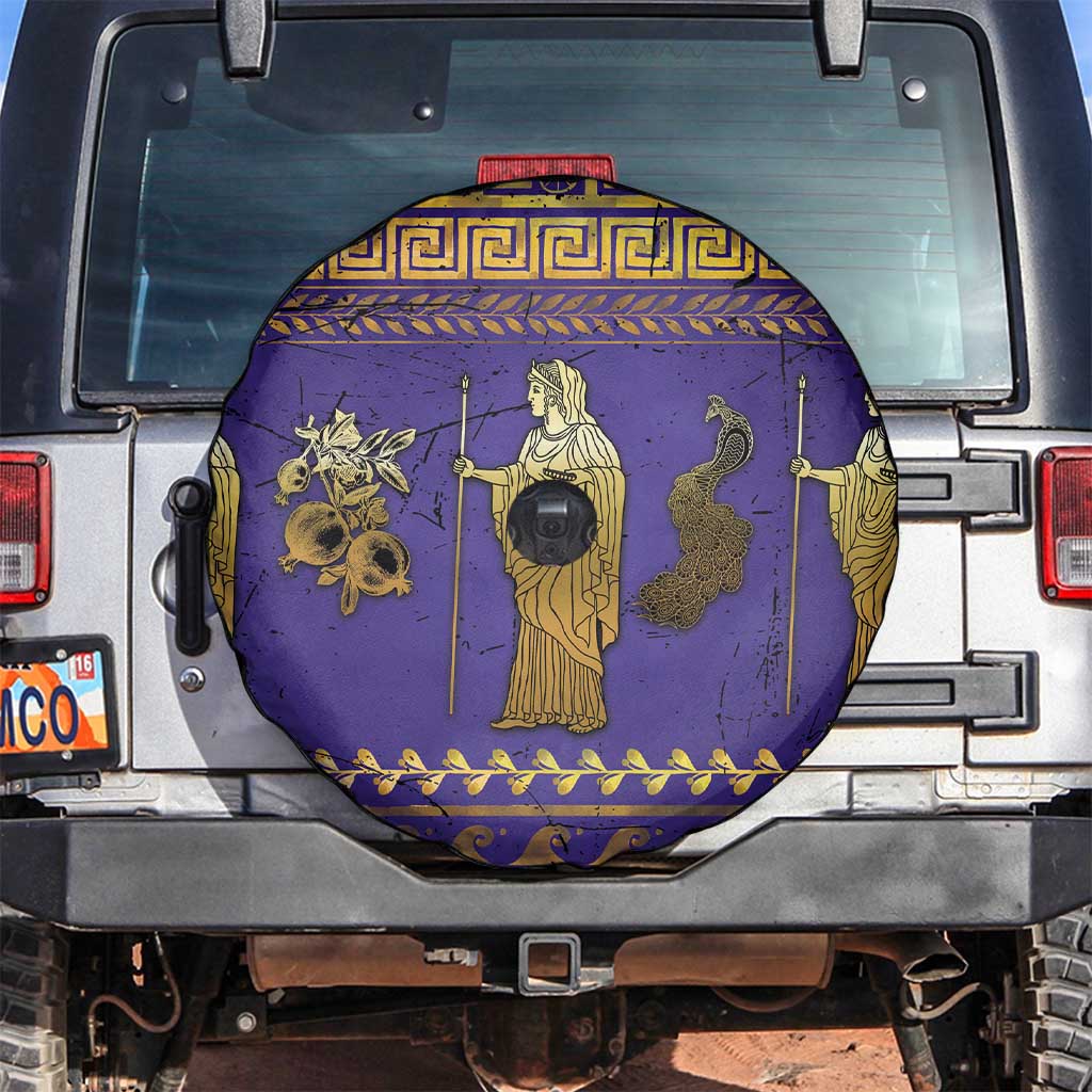 Hera Spare Tire Cover Goddess With Ancient Greek Pattern DT05